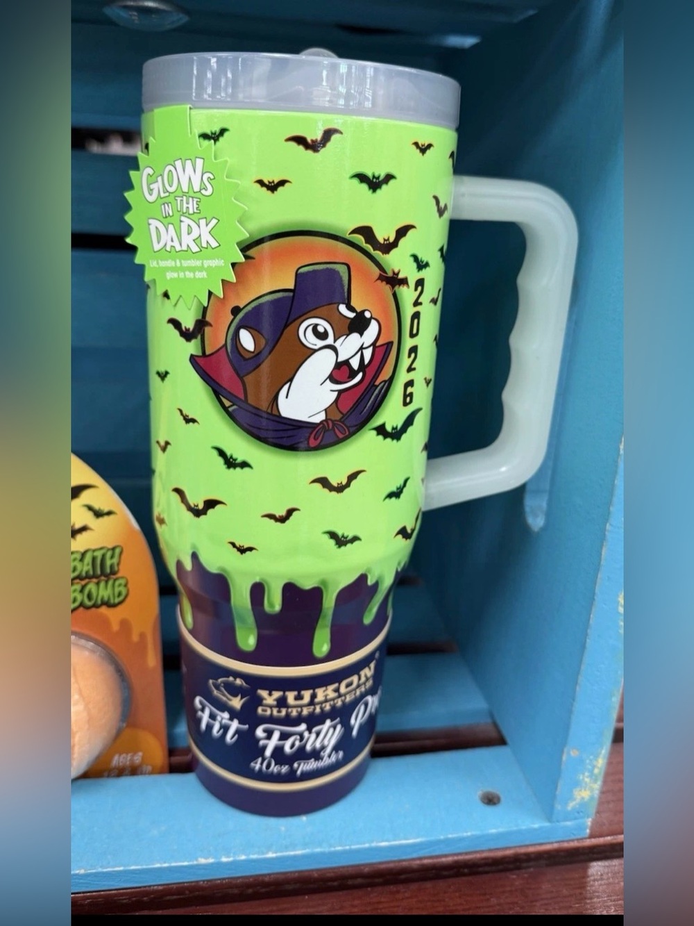 2026 NEW Buc-ee’s Halloween Glow N' The Dark Tumbler 40oz With Handle